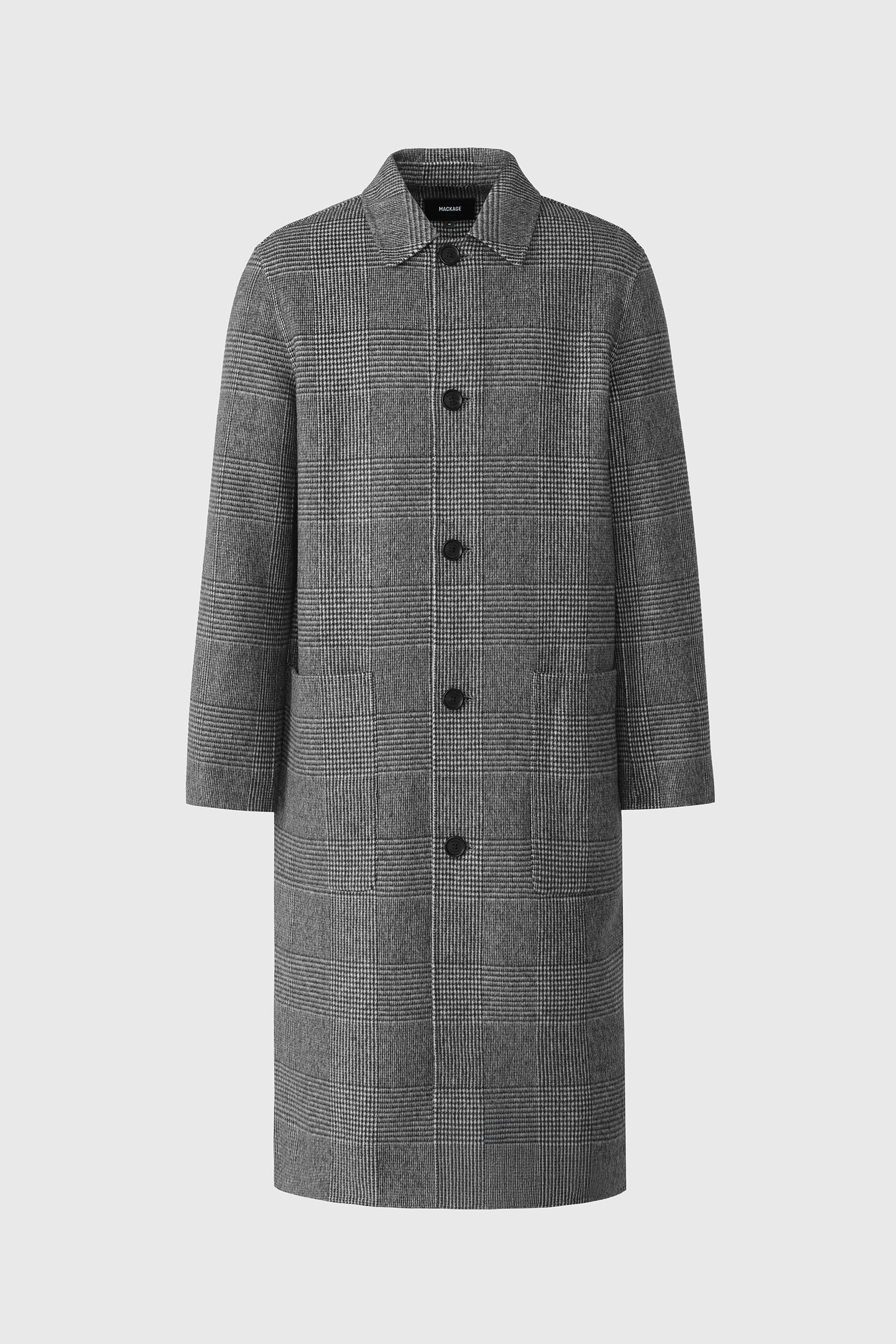 BECKETT-PL Double face wool Balmacaan coat for Men | Mackage® EU