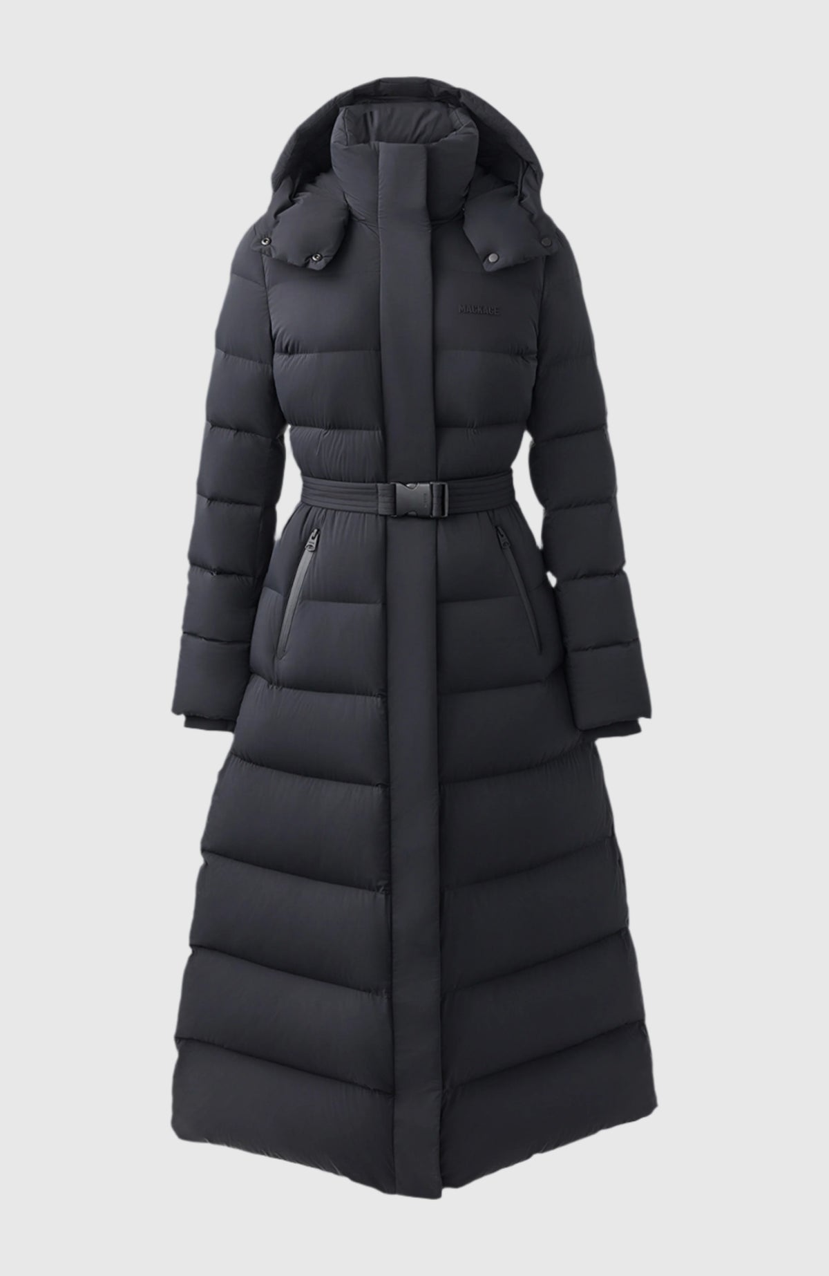CALINA-CITY Stretch Down maxi coat for Women | Mackage® EU