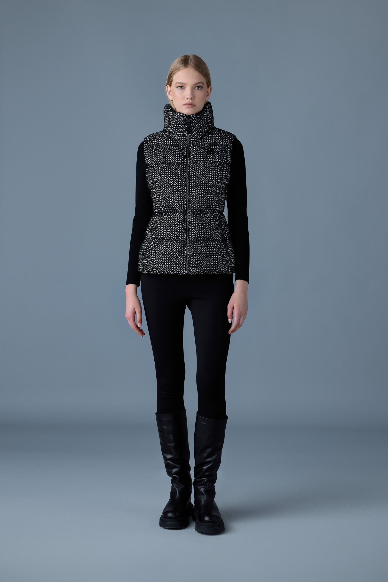 Chaya-FLP, flocked light down vest | Mackage® EU