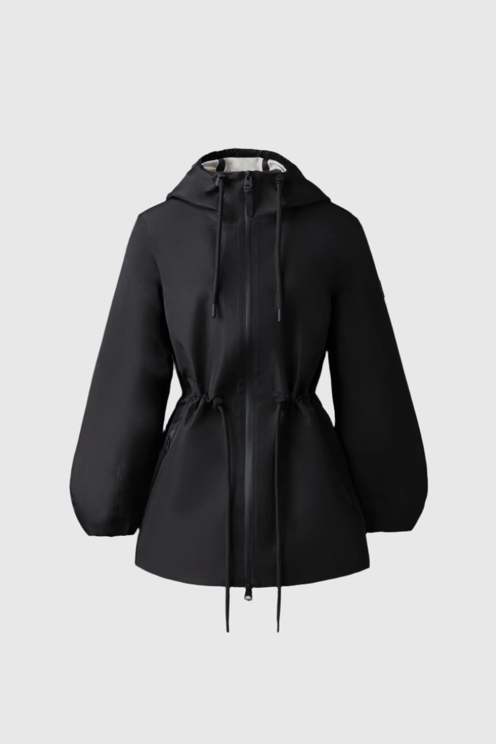 KALEA-ZZ Technical rain jacket with drawcord waist for Women