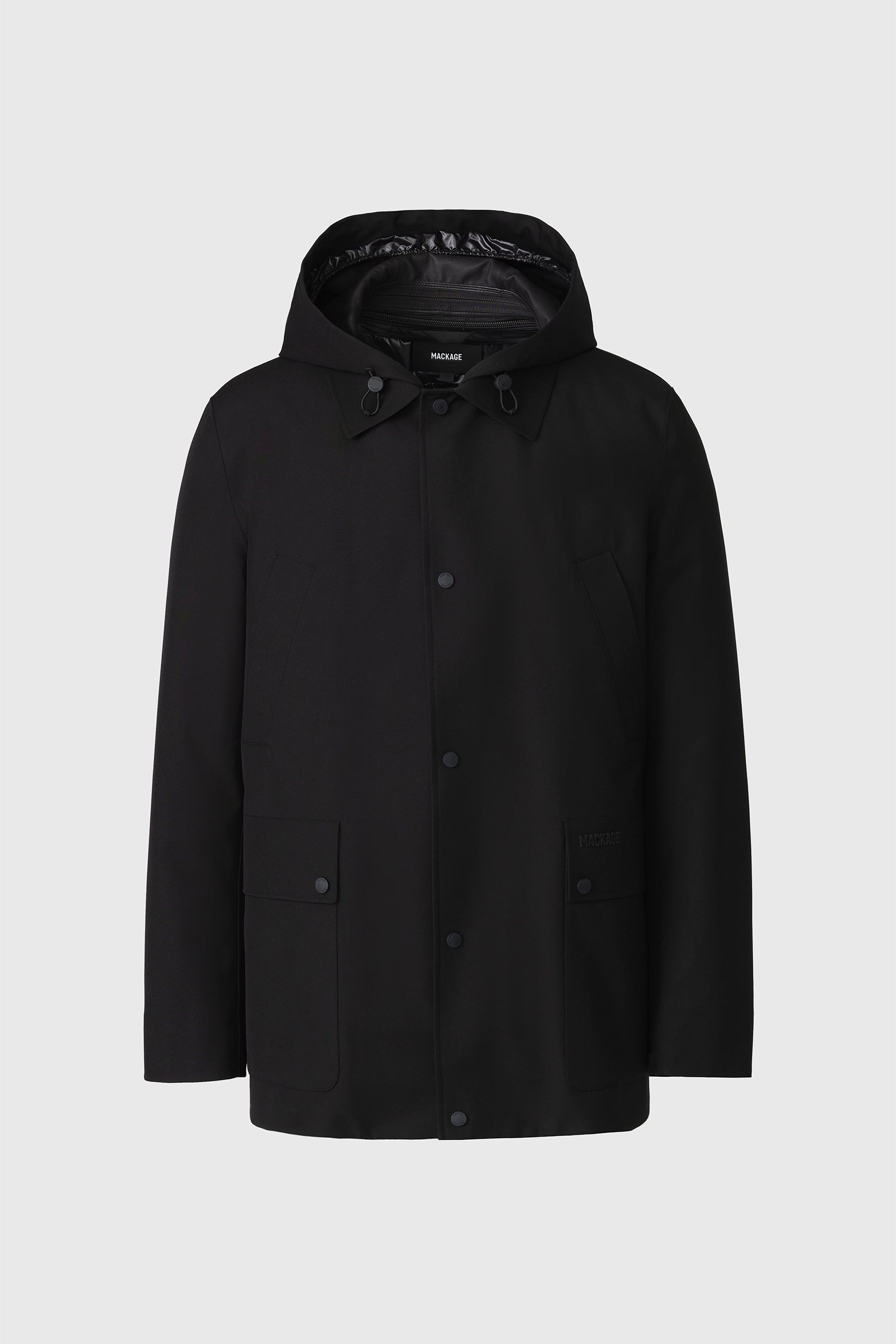 COLE wool double-breasted jacket with shearling collar | Mackage® EU