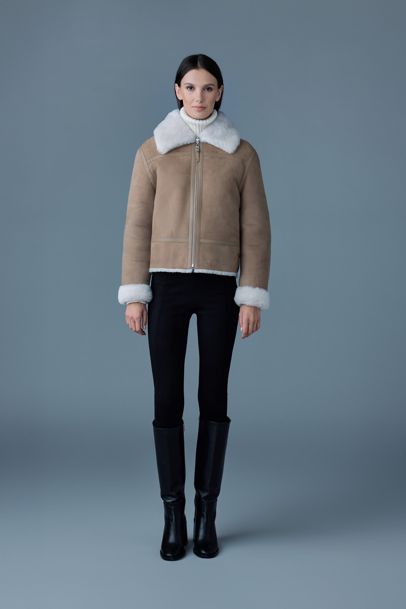BETTY 2-in-1 reversible leather shearling jacket | Mackage® EU BETTY 2-in-1 reversible leather shearling jacket | Mackage® EU