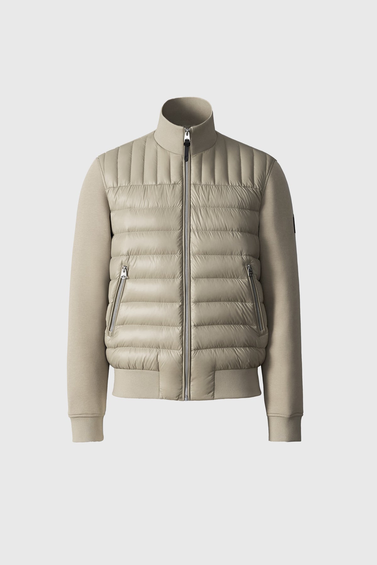 COLLIN-R Nano Down mixed media bomber jacket | Mackage® EU