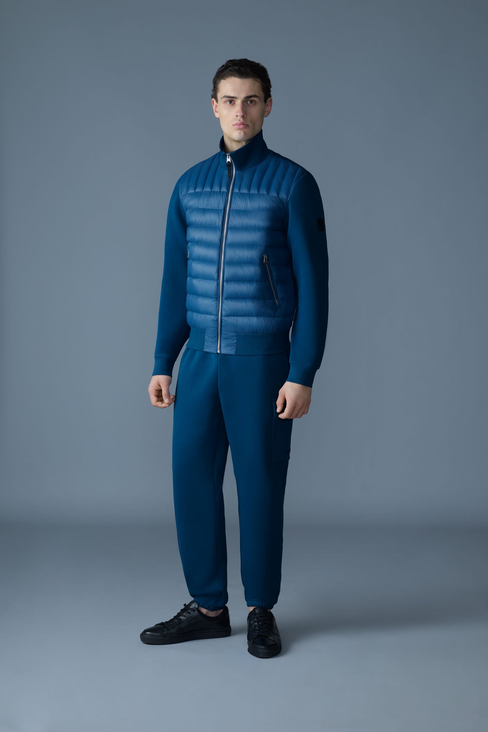 【新品未使用】DEFORM DOCKING NYLON JACKET ブルー M Ameri（アメリ）の「DEFORM DOCKING NYLON JACKET（ナイロンジャケット