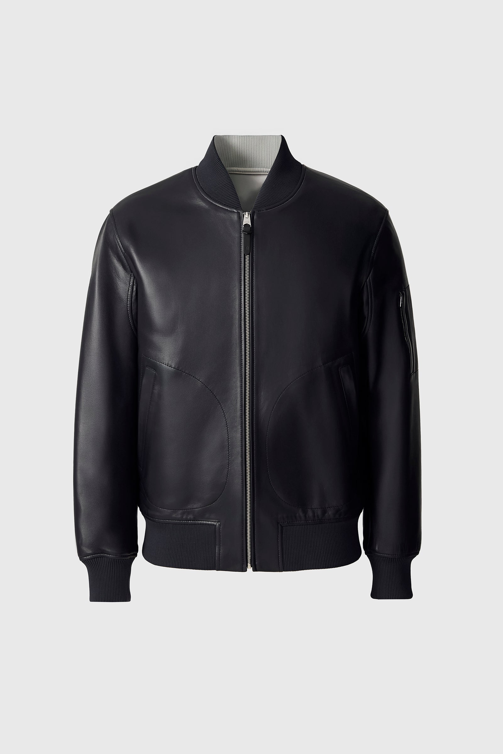EASTON-SA - 2-In-1 Reversible Leather Bomber Jacket for Men