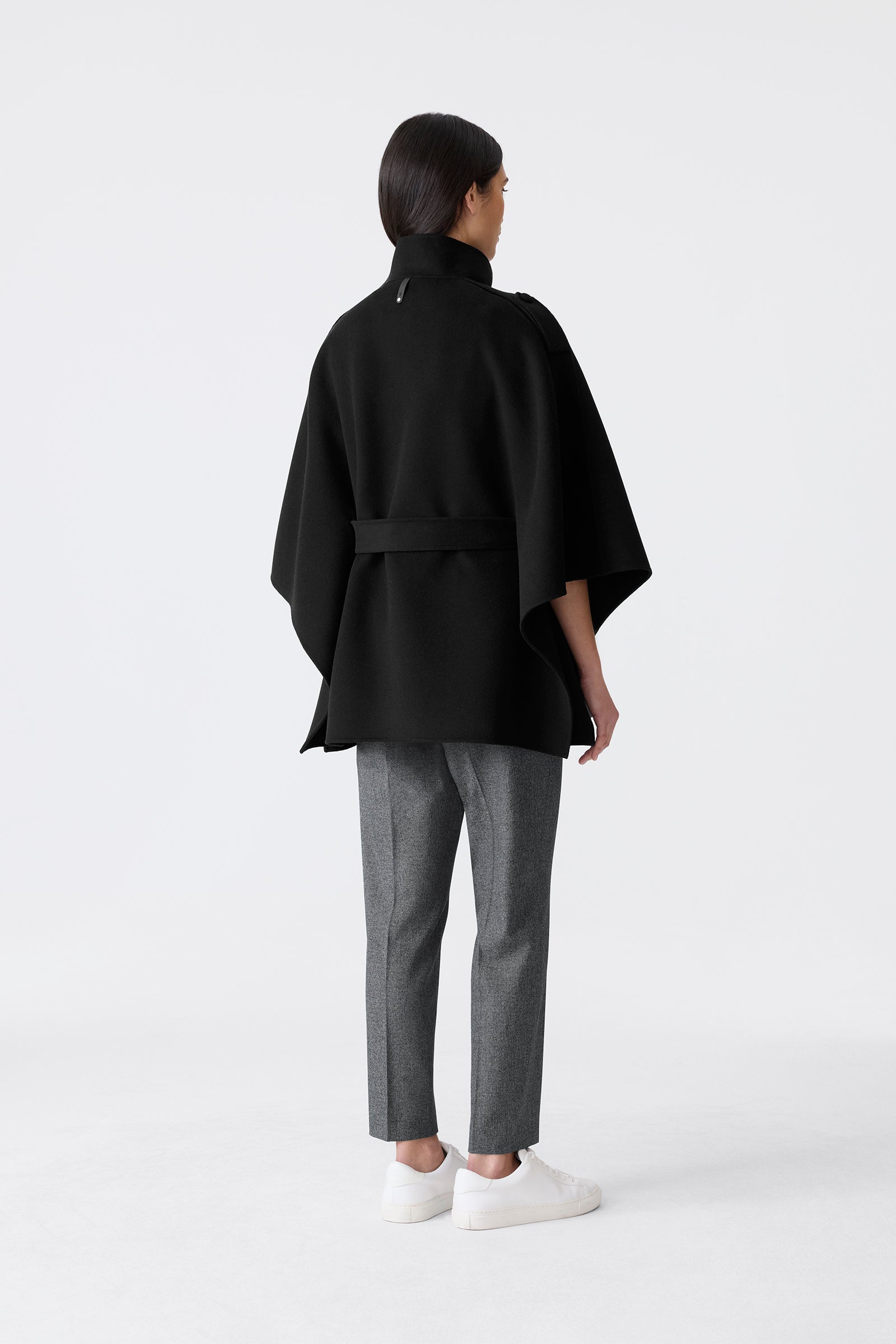 HENRIETTA Wool Cape Jacket for Women | Mackage® EU