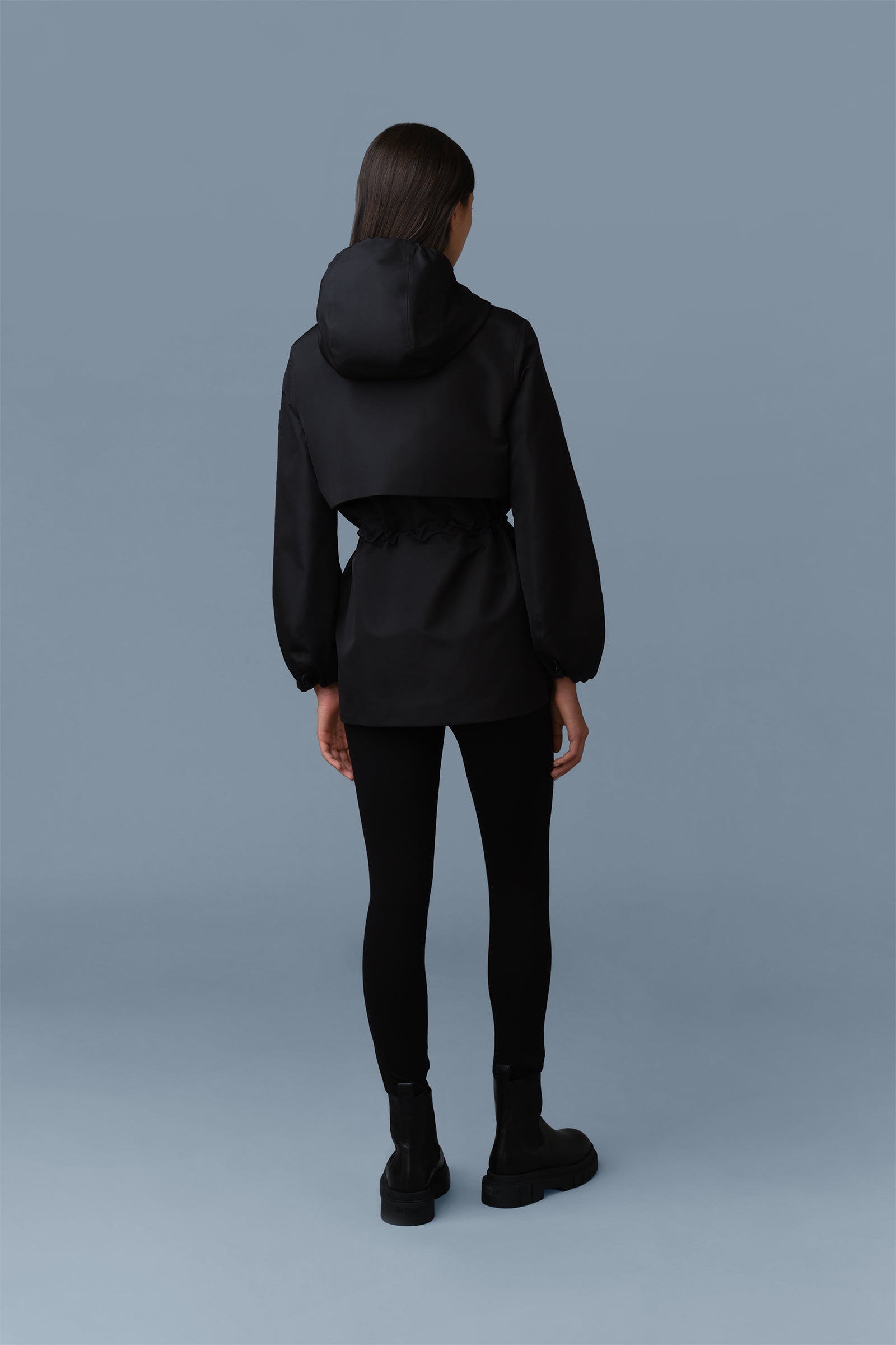 KALEA-ZZ Technical rain jacket with drawcord waist for Women