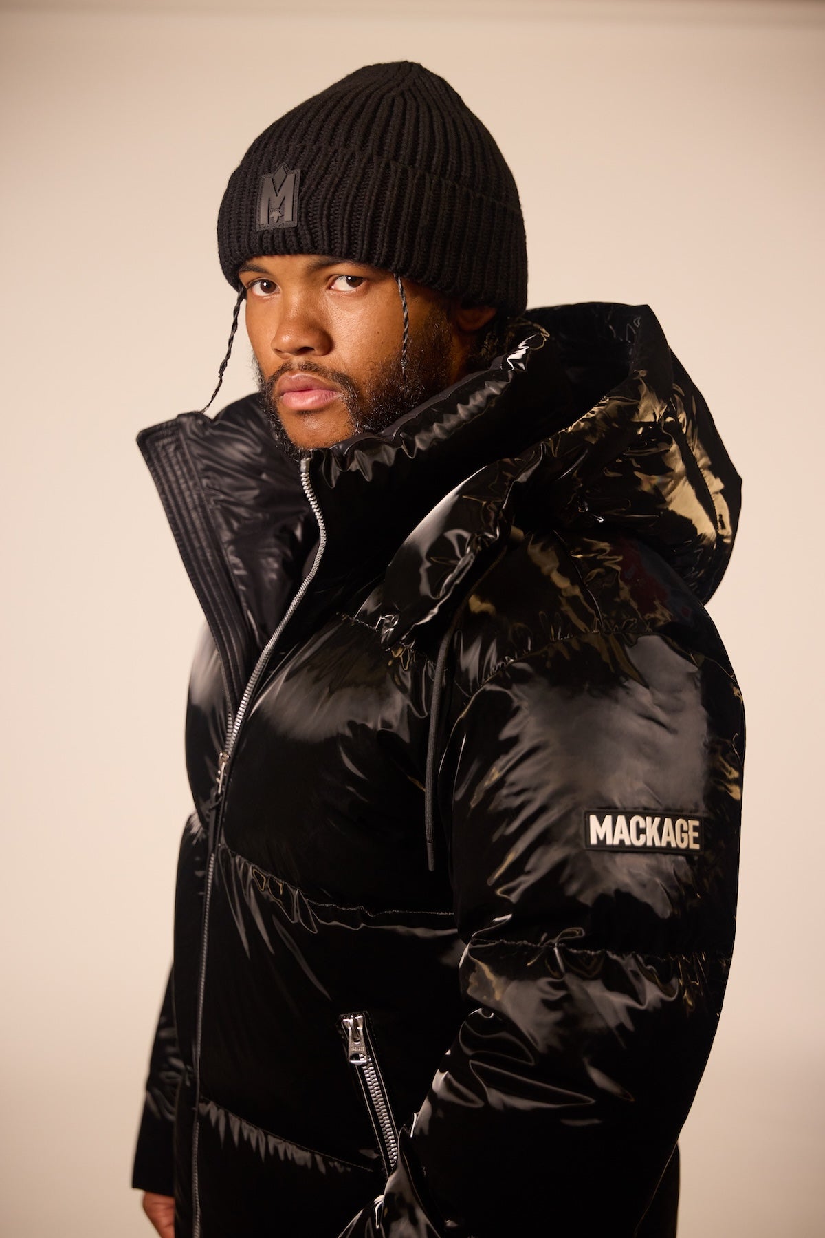 KENT-GLO High-Gloss Hooded Down Jacket for Men | Mackage EU