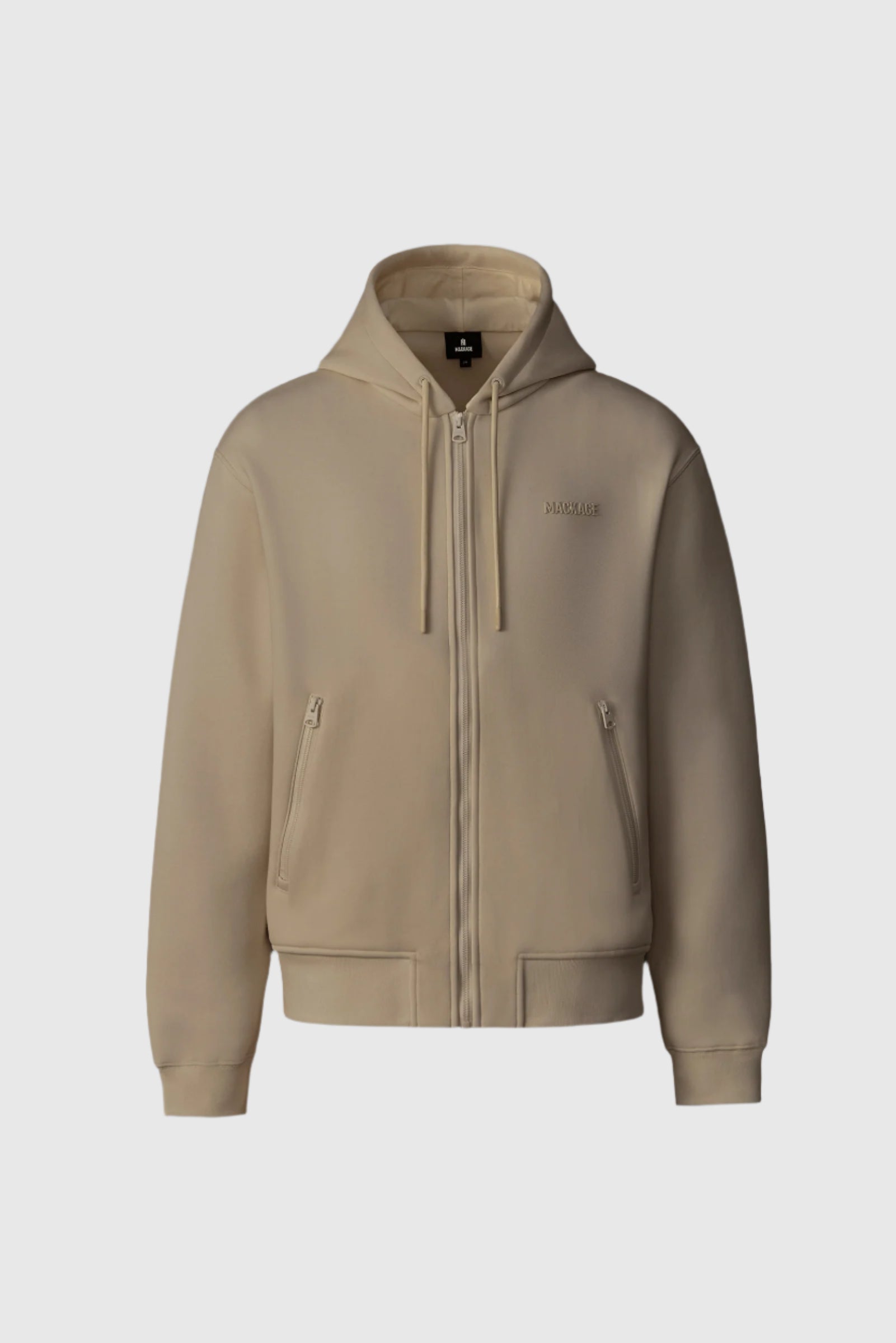 Krystos, double-face jersey zip-up hoodie | Mackage® EU Krystos, double-face jersey zip-up hoodie | Mackage® EU