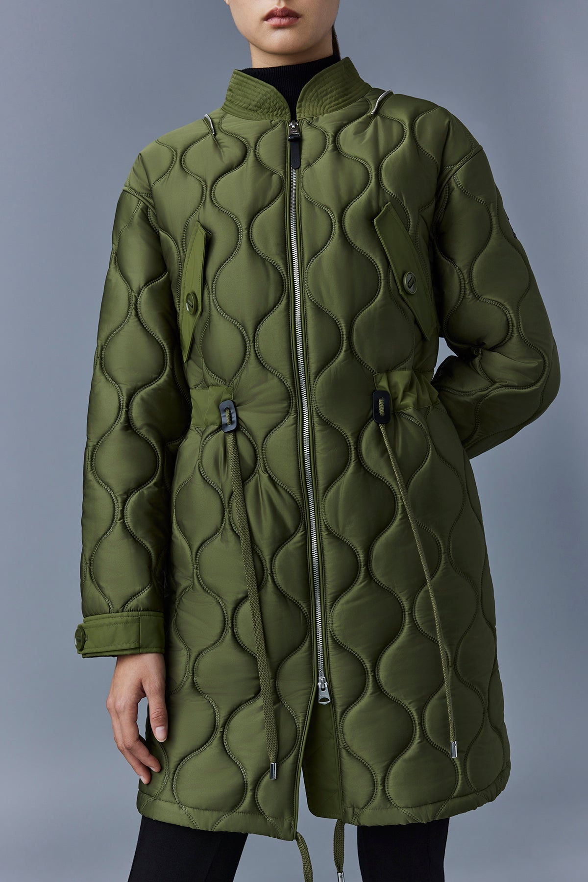 Kula, Heritage quilted long coat for ladies | Mackage® EU