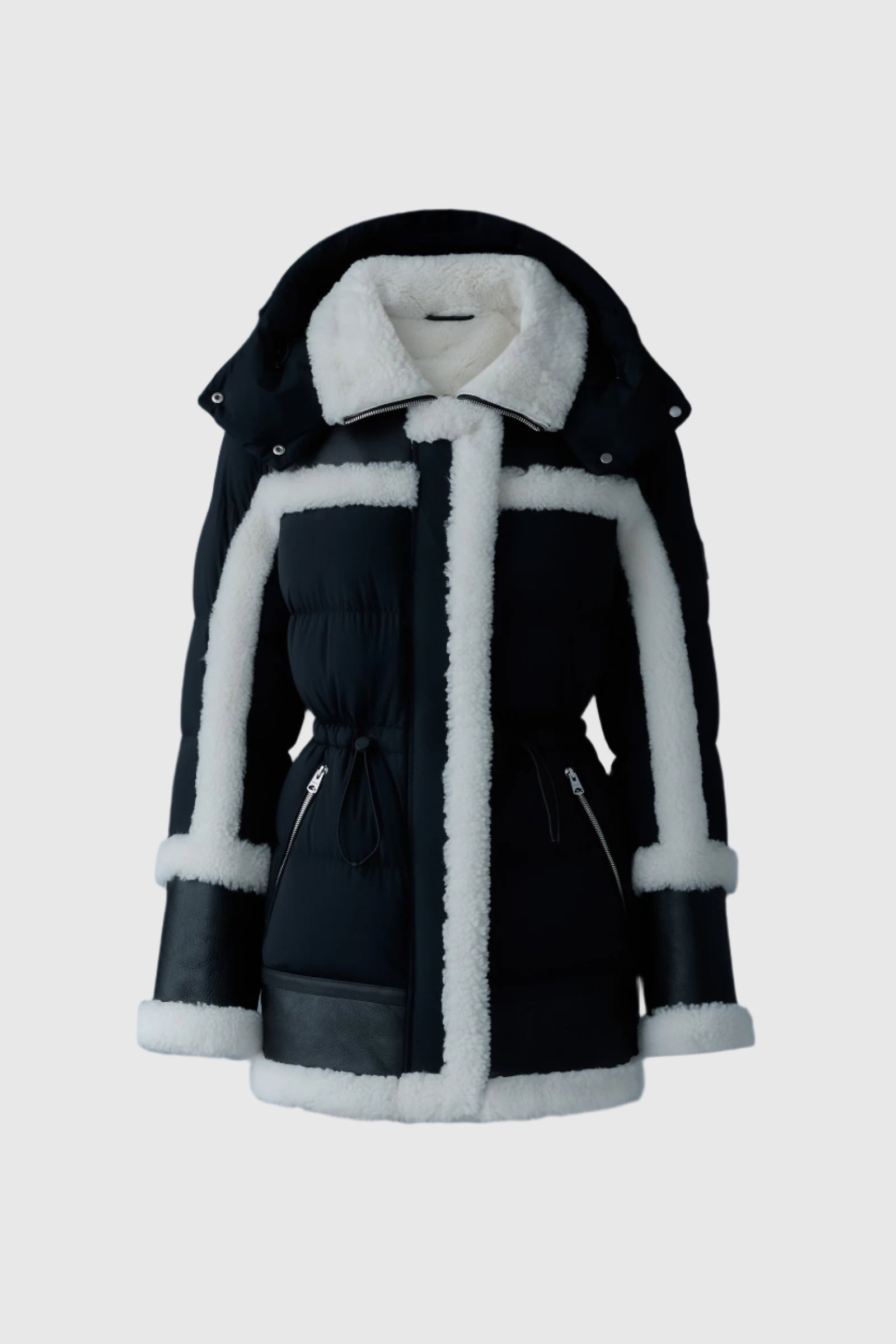 Lilibeth, mixed-media shearling down parka | Mackage® EU