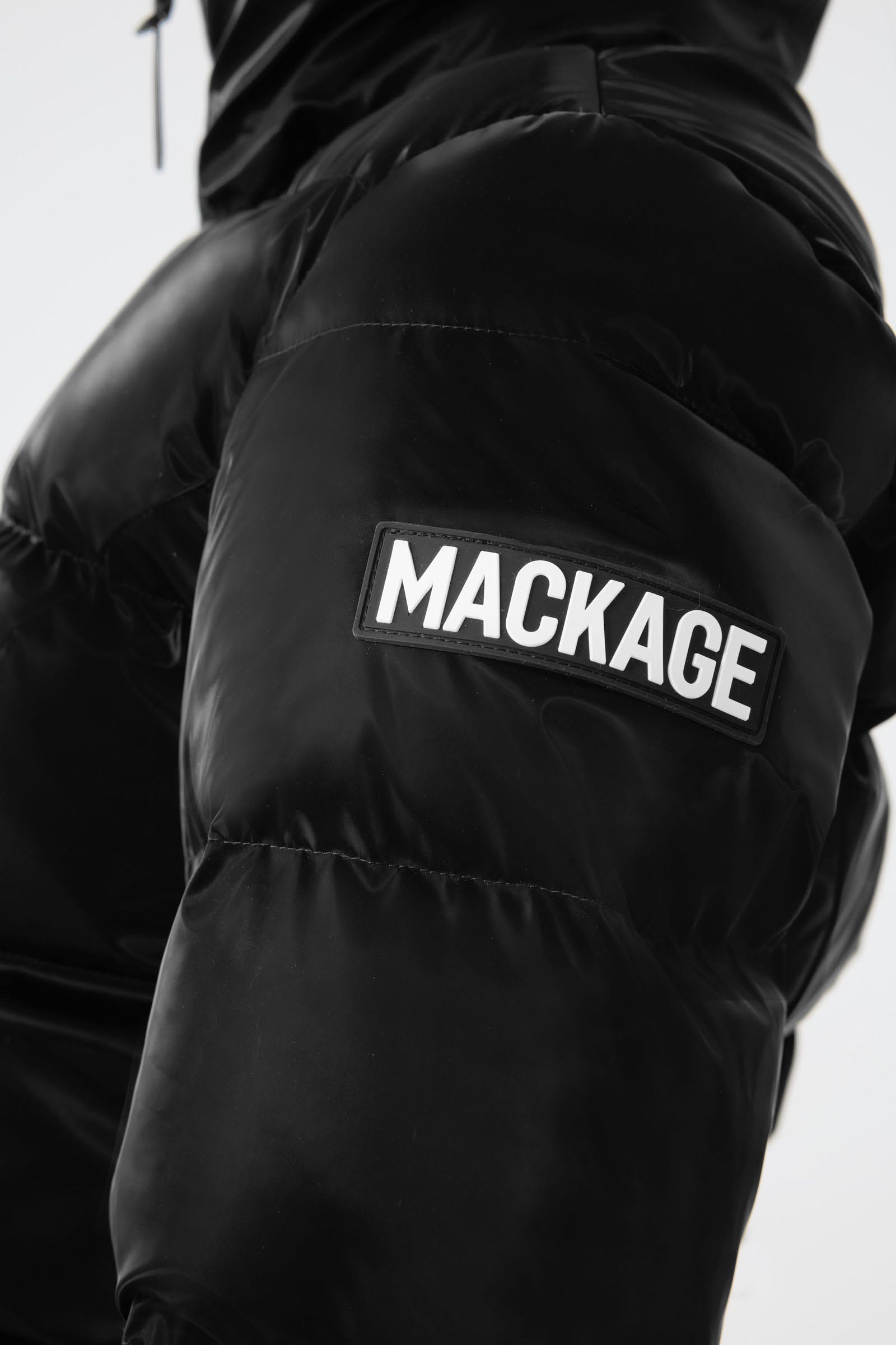 MADALYN-GLO High-Gloss Down Jacket - removable Hood for Women