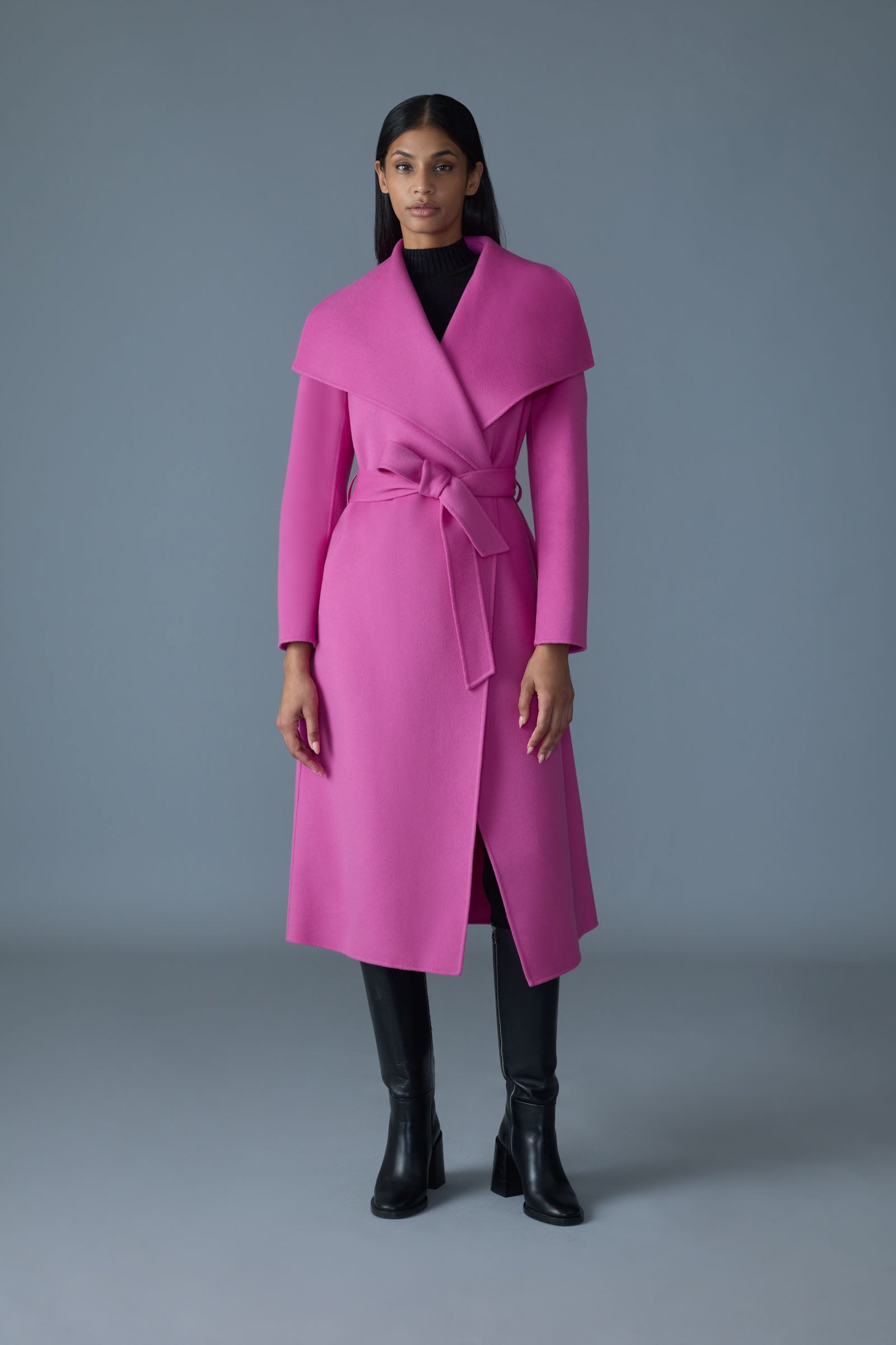 MAI-CN Double-face wool wrap coat for Women | Mackage EU