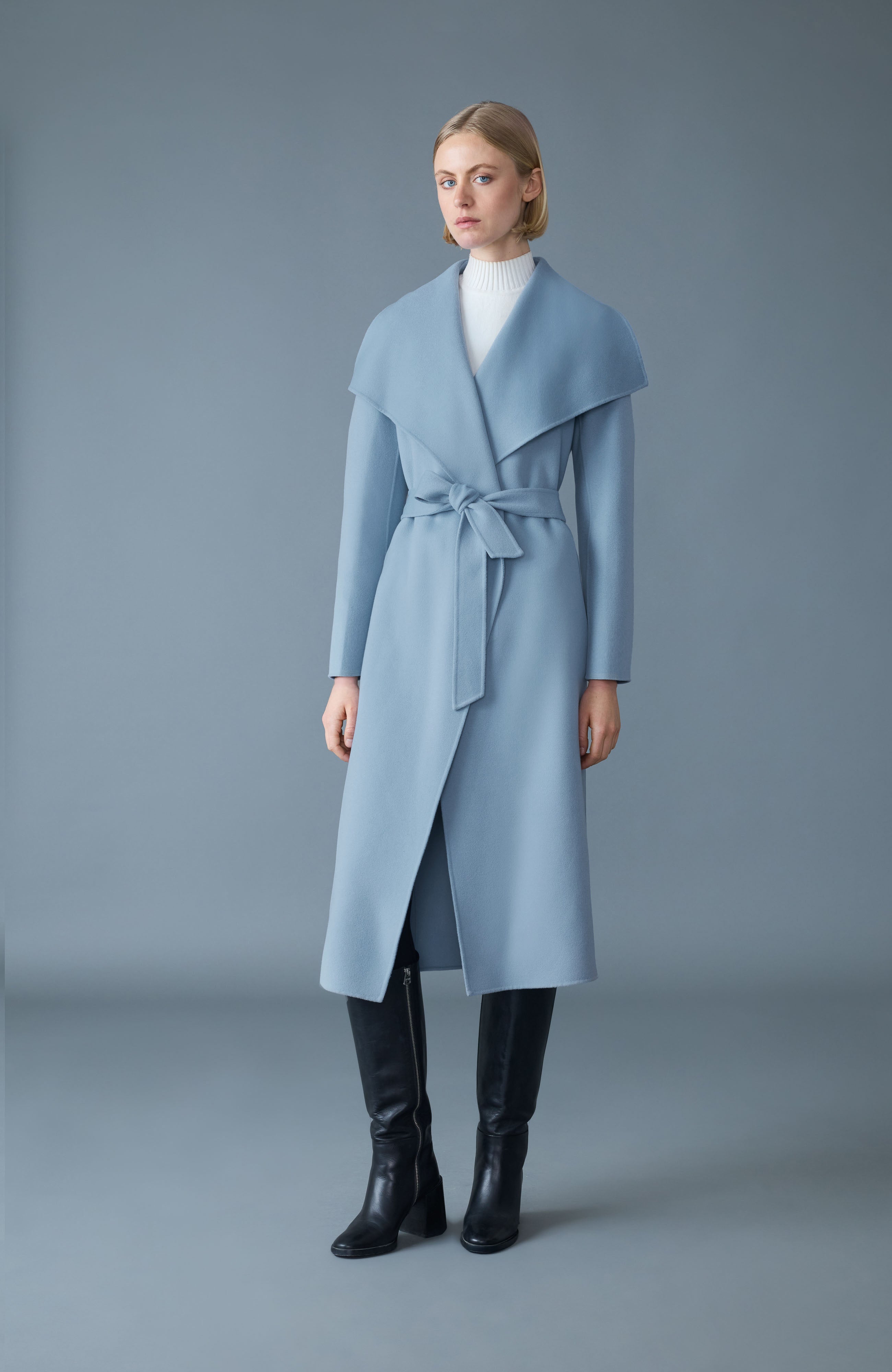 MAI-CN Double-face wool wrap coat for Women | Mackage® EU