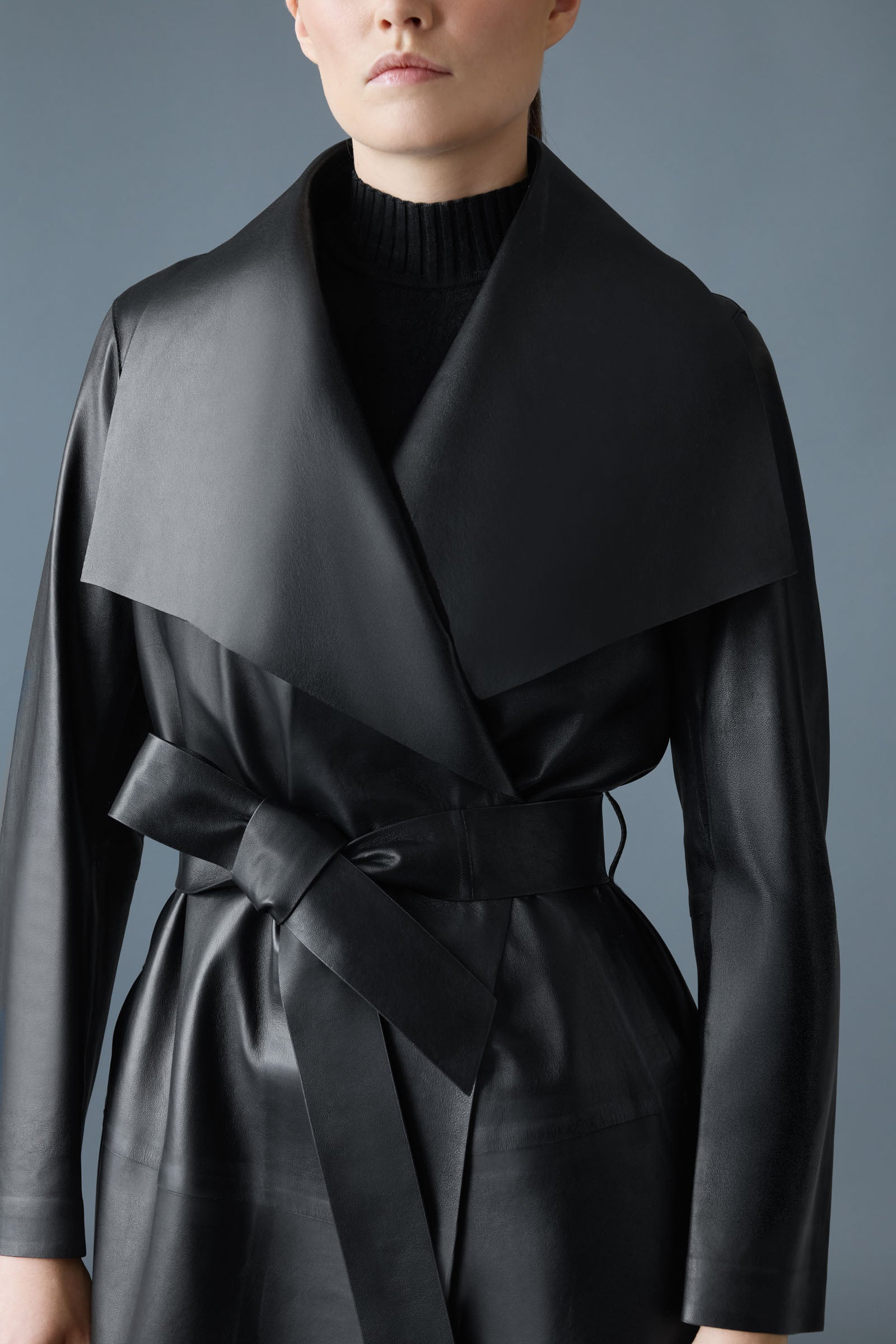 MAI-L Long Wool Wrap Coat for Women | Mackage® EU