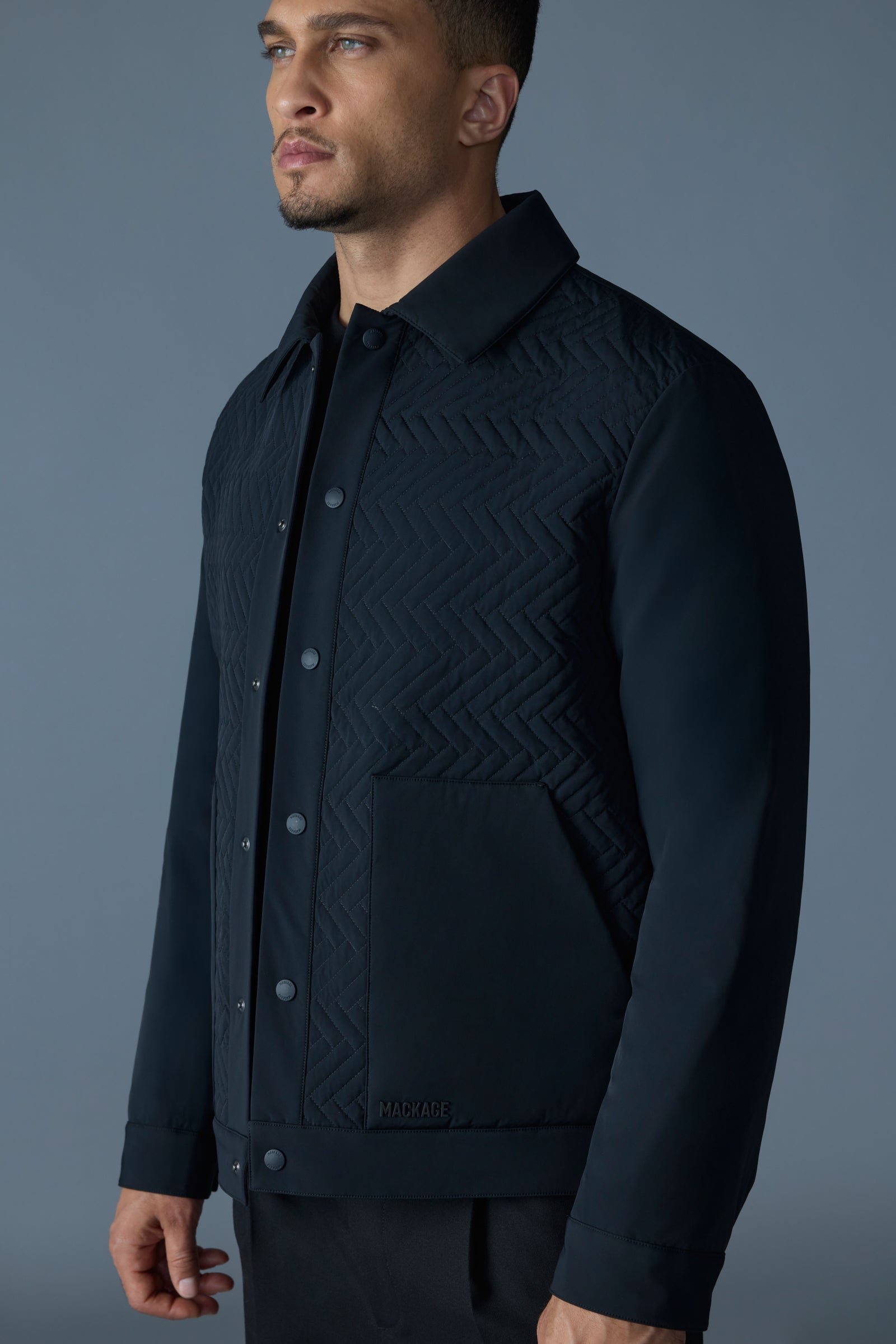 MAXWELL Quilted Down Shirt Jacket for Men Mackage EU