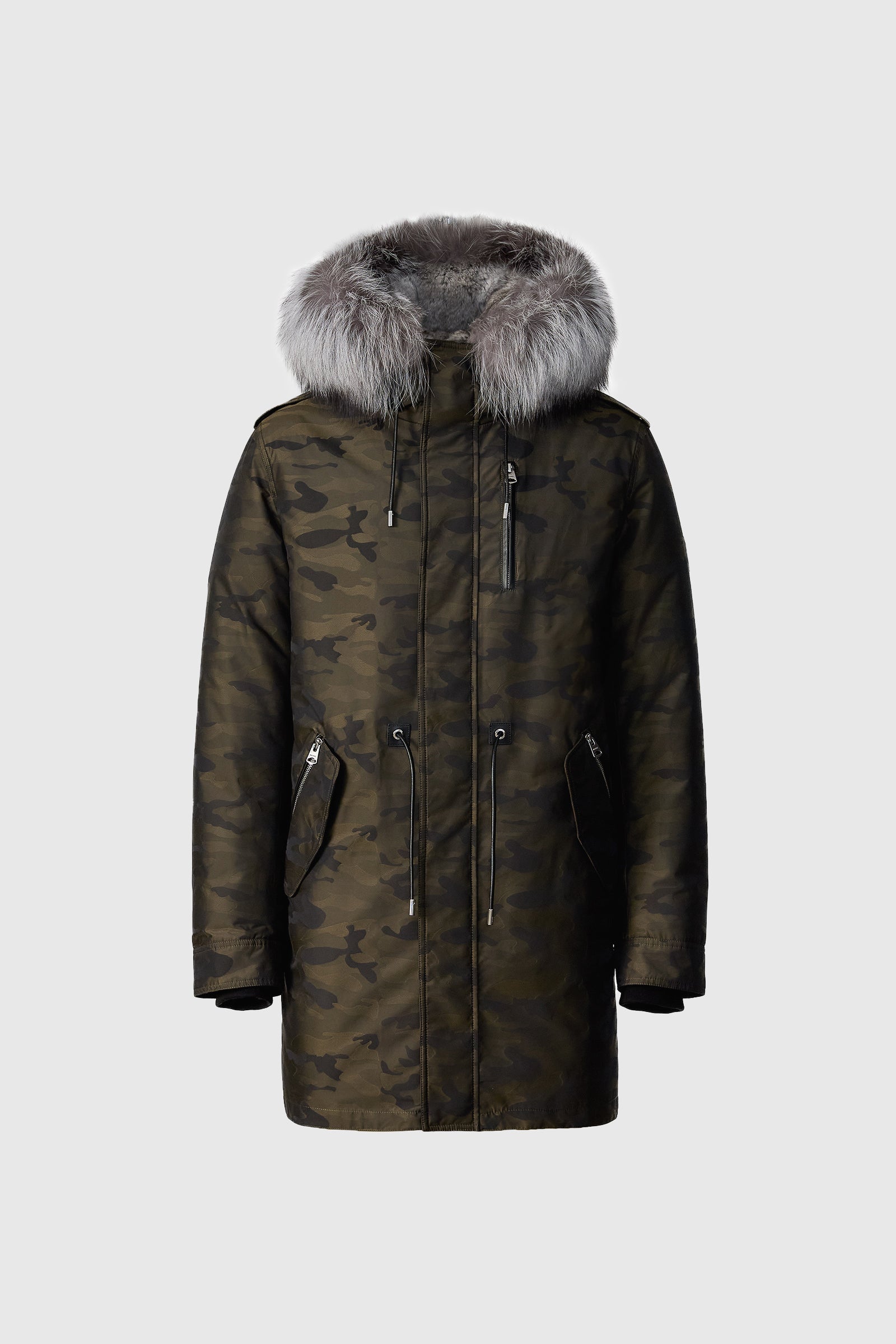 MORITZ-JC Fur-Lined Camo Down Parka for Men | Mackage® EU