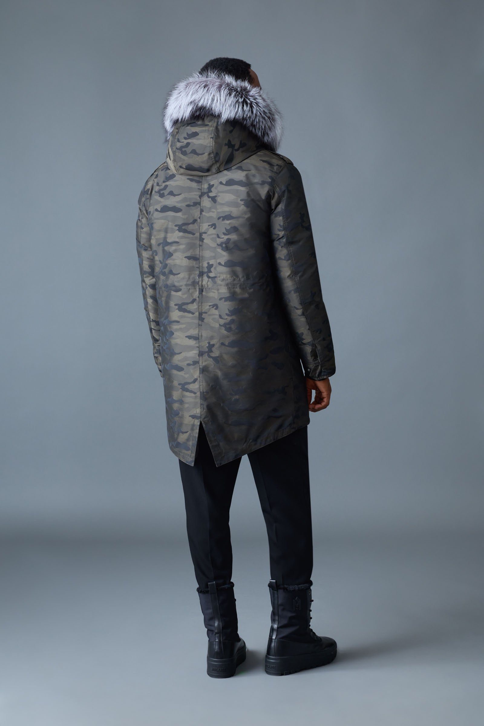 MORITZ-JC Fur-Lined Camo Down Parka for Men | Mackage® EU