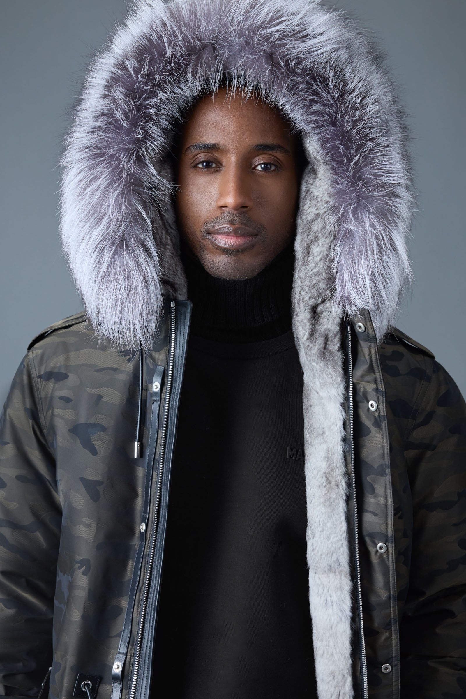 GERUGA QR-CT-11B DUSTER PARKA size2 新品 MORITZ-JC Fur-Lined Camo Down Parka for Men | Mackage® EU
