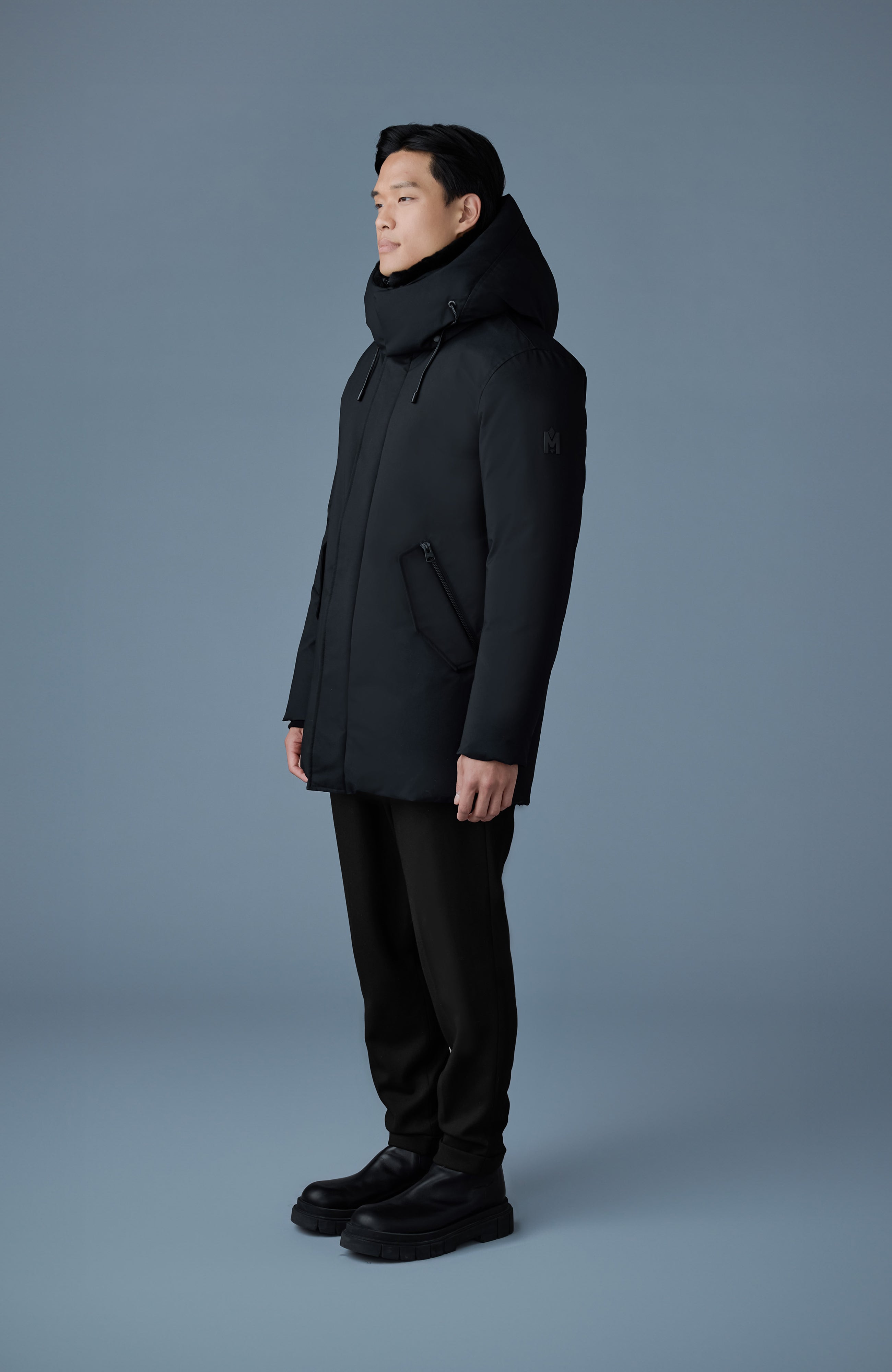 【着丈128cm】Super Long Coat 黒 sullen SULLIVAN 2-in-1 Down Coat - removable Bib for Men | Mackage® EU