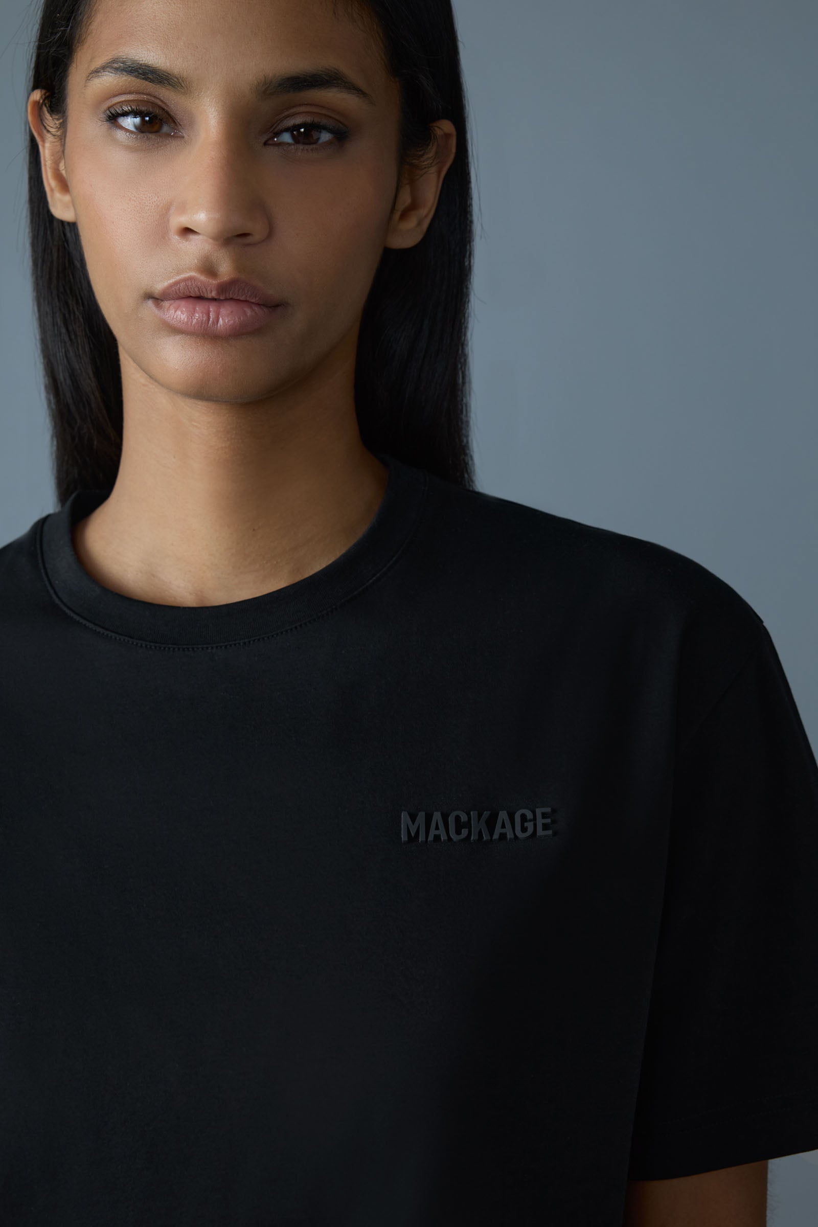 TEE-W - T-Shirt With Silicone Logo for Women | Mackage® EU