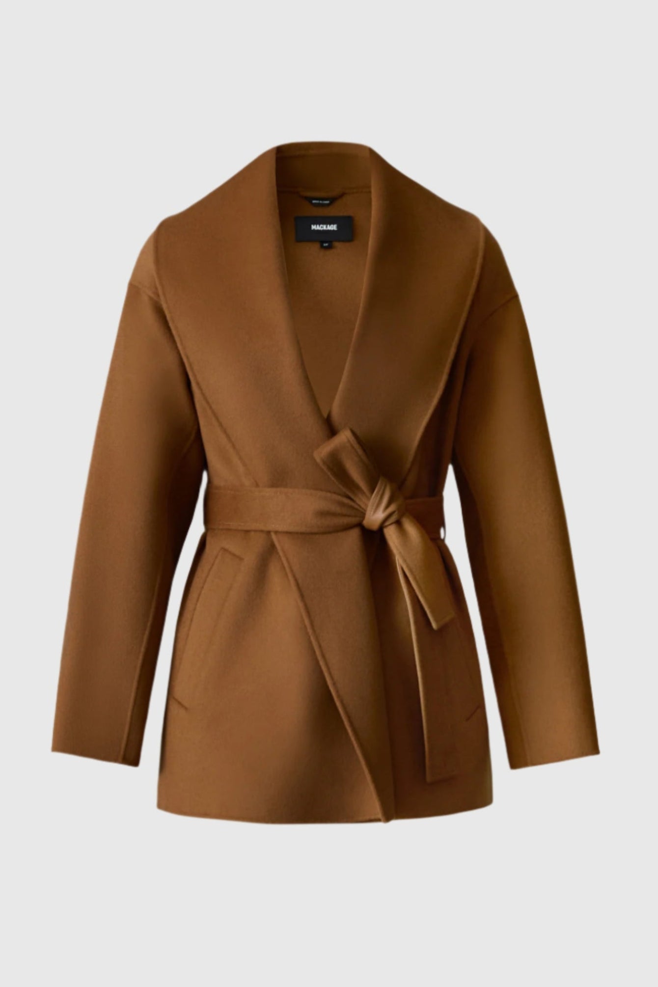 TYRA Double-Face wool robe jacket for Women | Mackage EU