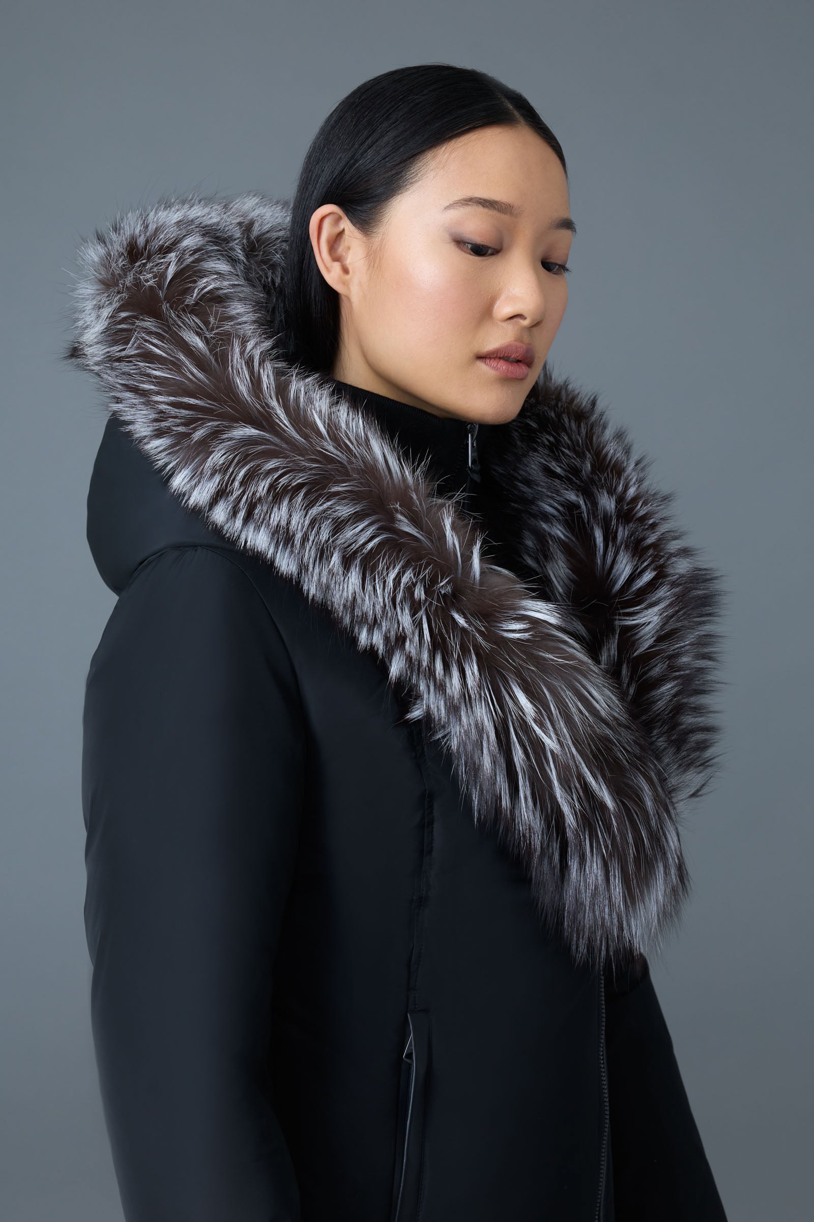 ADALI-X Down coat with fur for Women | Mackage® EU