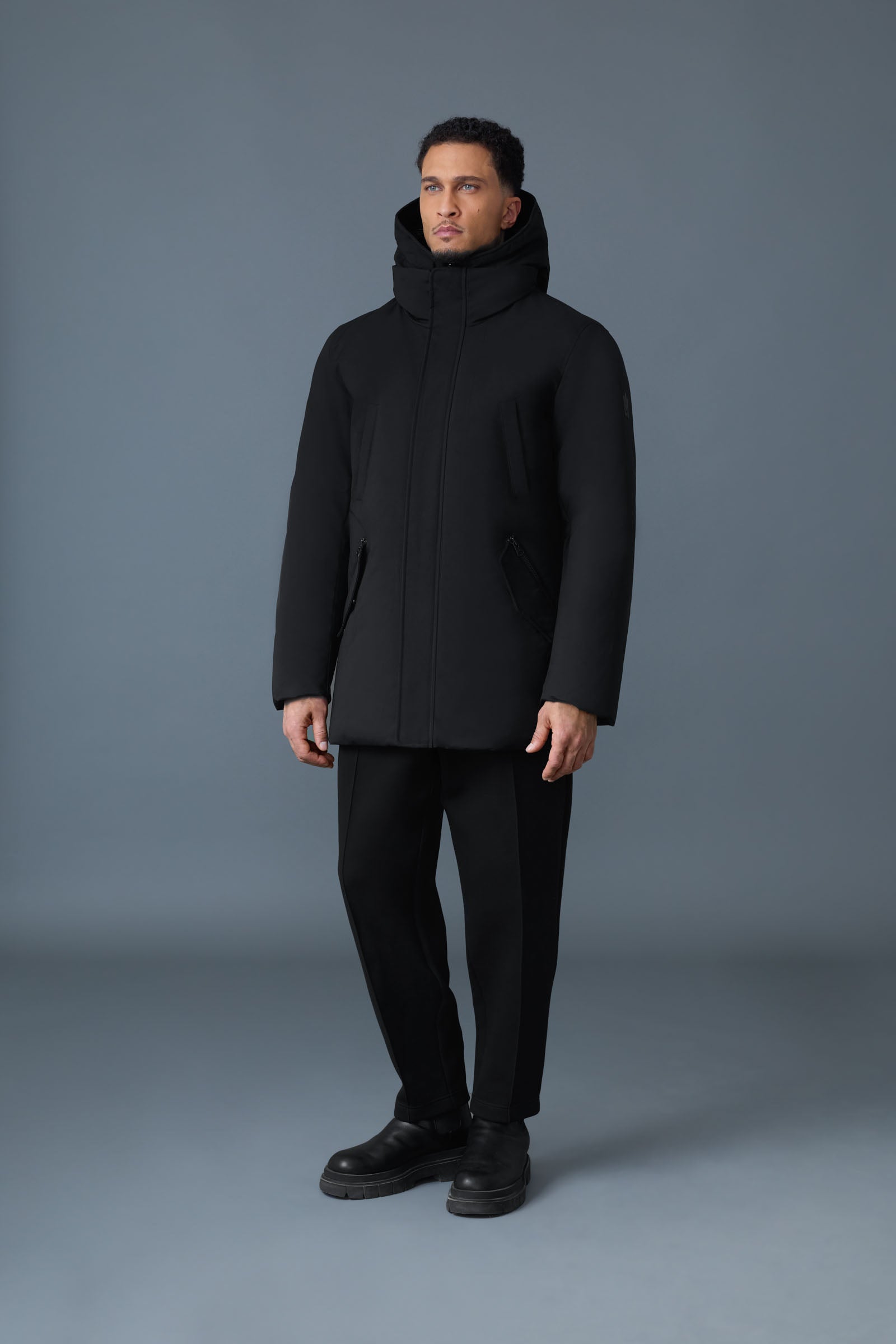 EDWARD-NFR 2-in-1 Down coat - removable hooded bib for Men