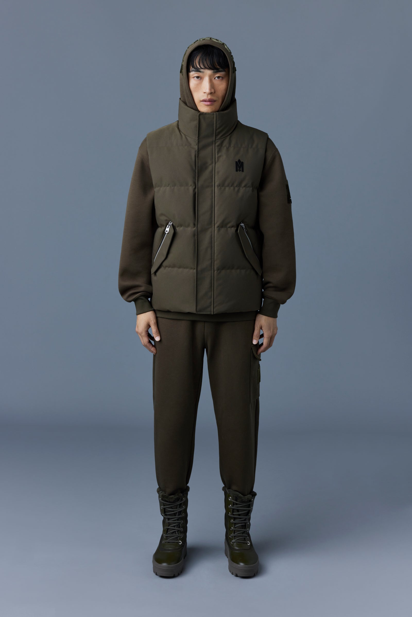 JOSEPH Down vest with funnel collar for Men | Mackage® EU