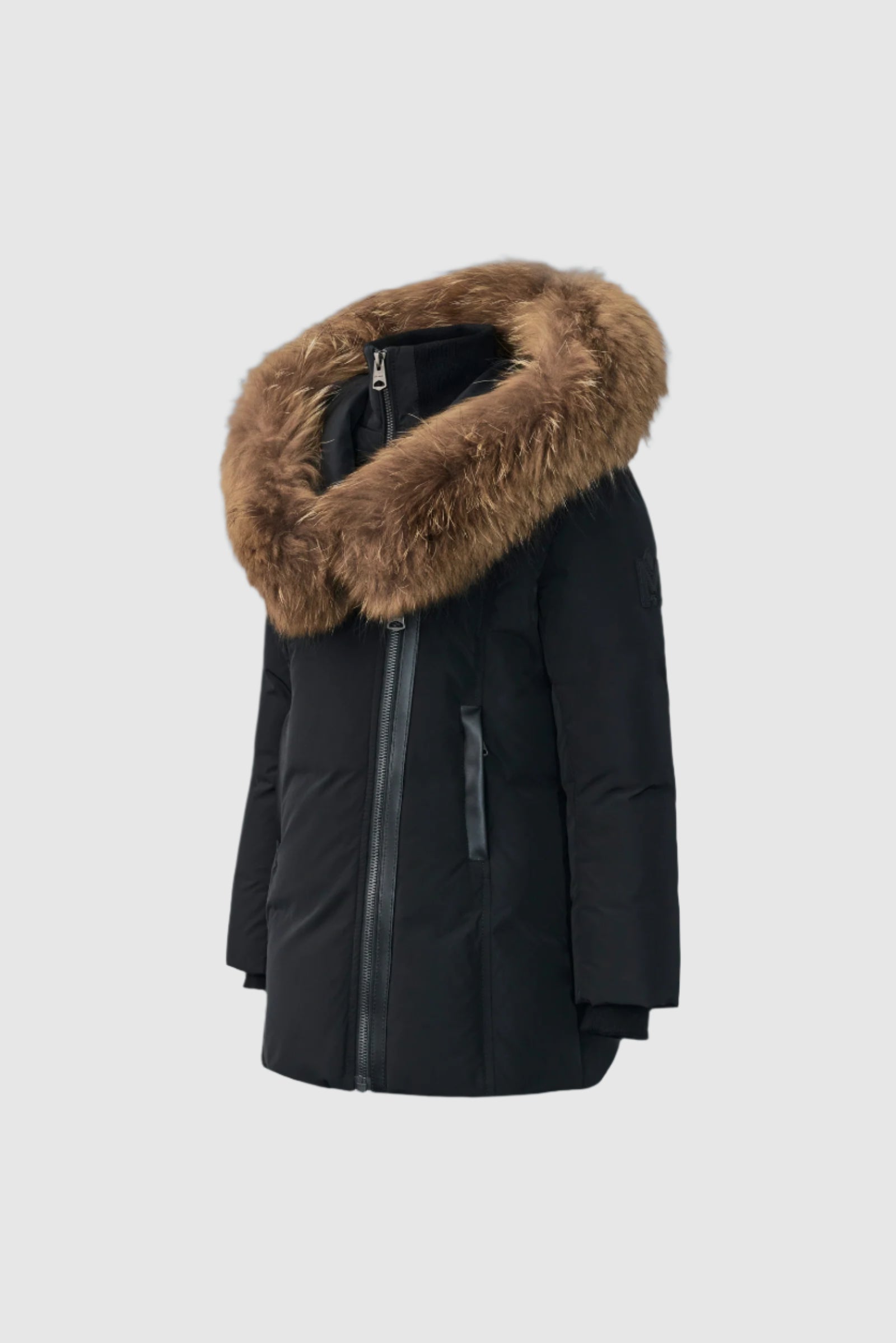 Leelee, Down coat with removable natural fur Signature