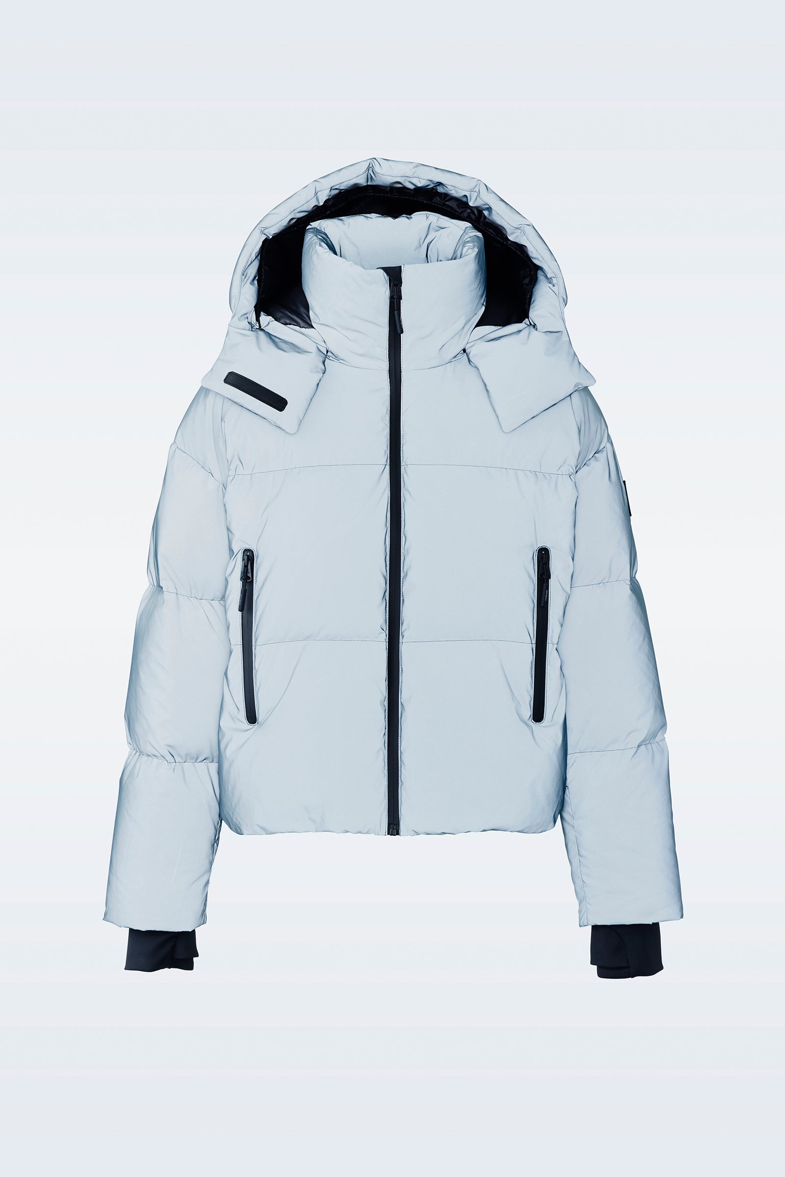 90% White Duck Down Coats Black Light-reflecting Jackets Winter